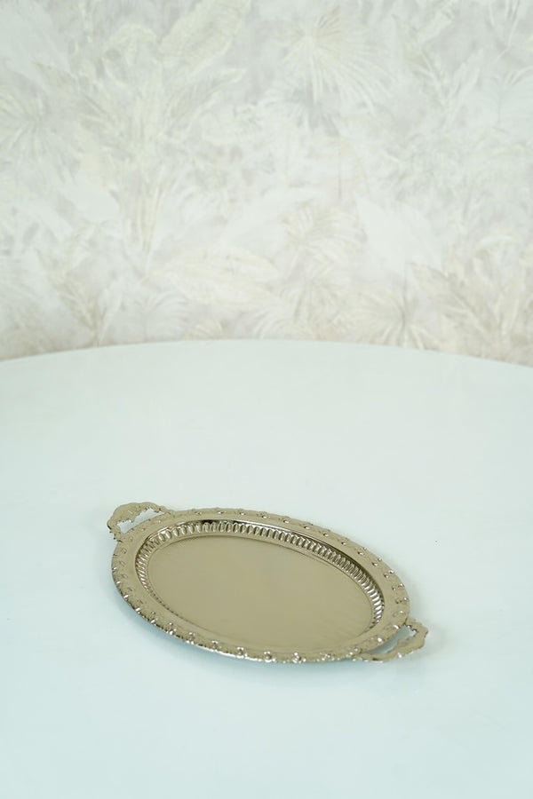Oval Silver Tray