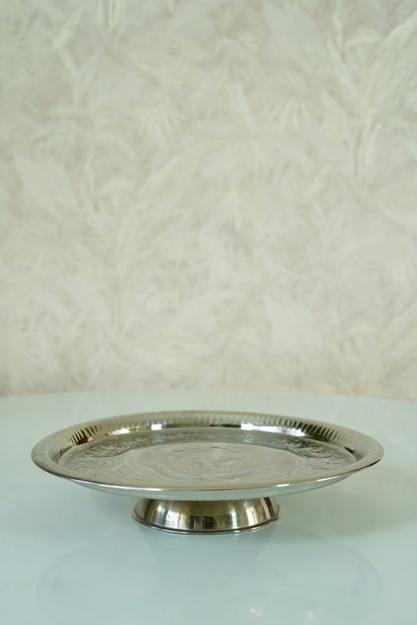 Silver cake stand
