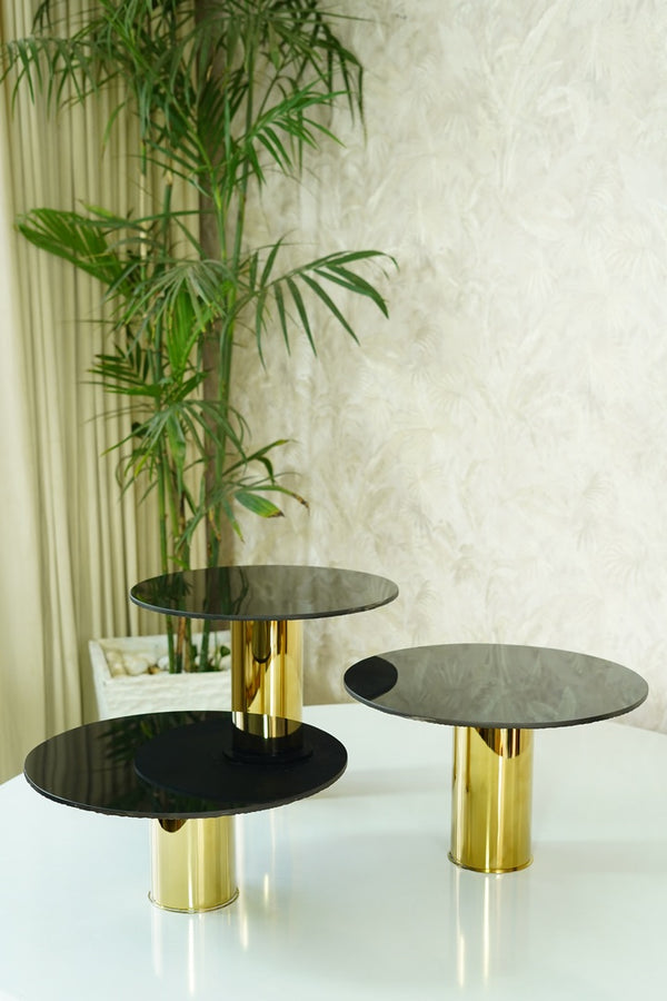 Black and Gold Marble Platters