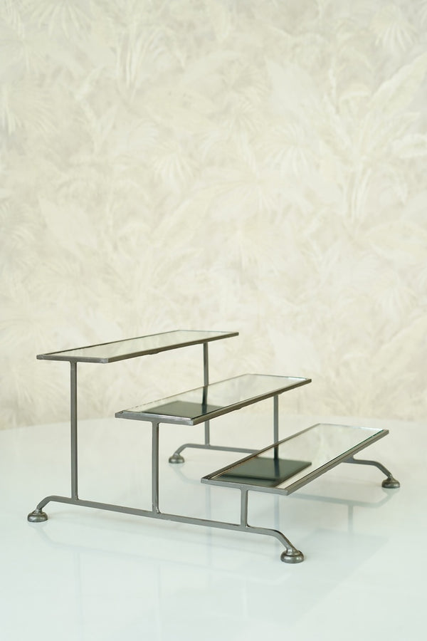 Three Tier Mirror Silver Platter