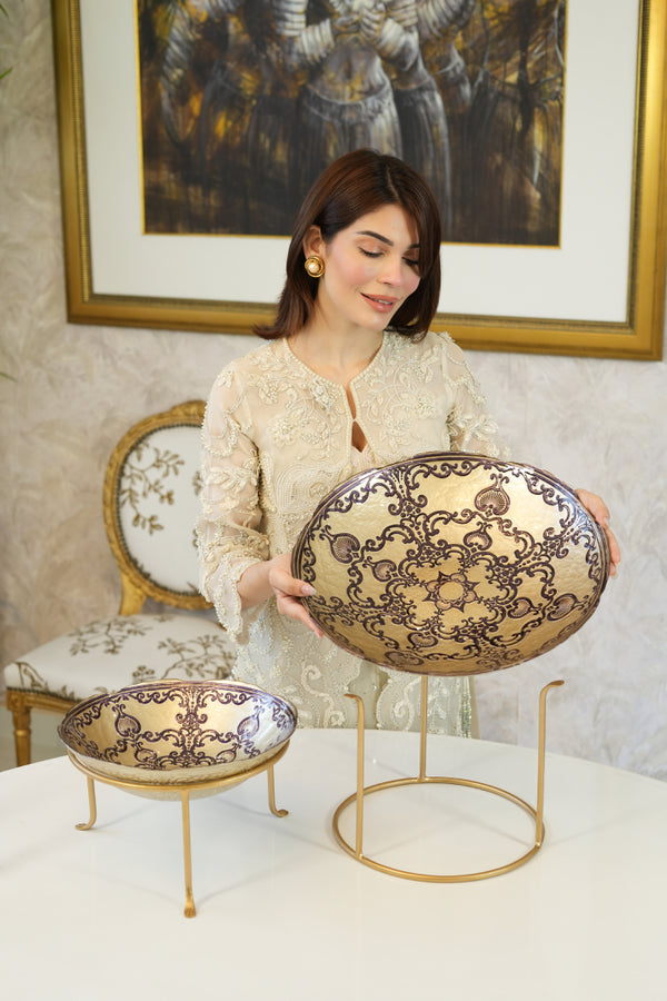 Gold Turkish Bowl Set